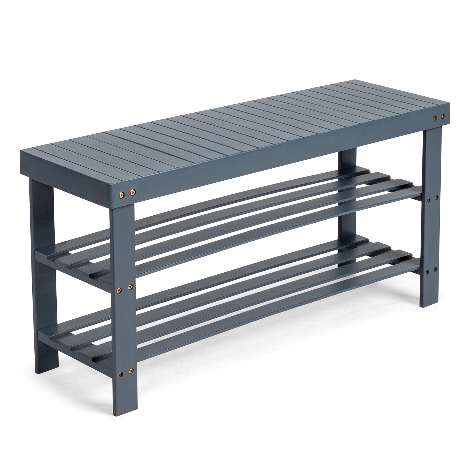 3 Tier Bamboo Shoes Rack,Narrow Vertical Shoes Rack,Freestanding Shoe Organizer Shelf,Shoe Rack Storage Organizer,with Shelves,for Closet, Entryway, Front Door Entrance, Bedroom, Hallway